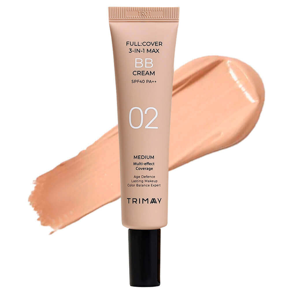

Лёгкий BB-крем Trimay Full Cover 3-in-1 Max BB Cream SPF40 PA++ 02 Medium