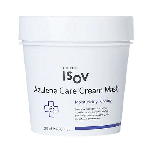 Успокаивающая кремовая маска с азуленом Isov Sorex Azulene Care Cream Mask