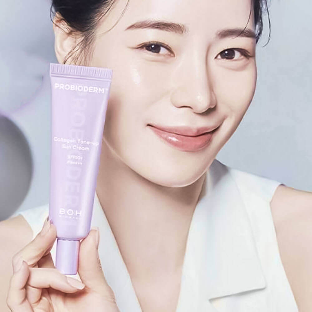 Тонирующий солнцезащитный крем BIOHEAL BOH Probioderm Collagen Tone Up Sun Cream SPF50+ PA++++