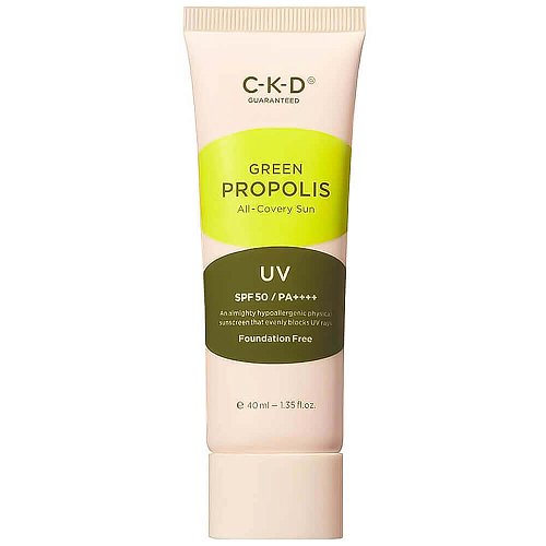 Тонирующий солнцезащитный крем с прополисом CKD Green Propolis All-Covery Sun SPF50+ PA++++