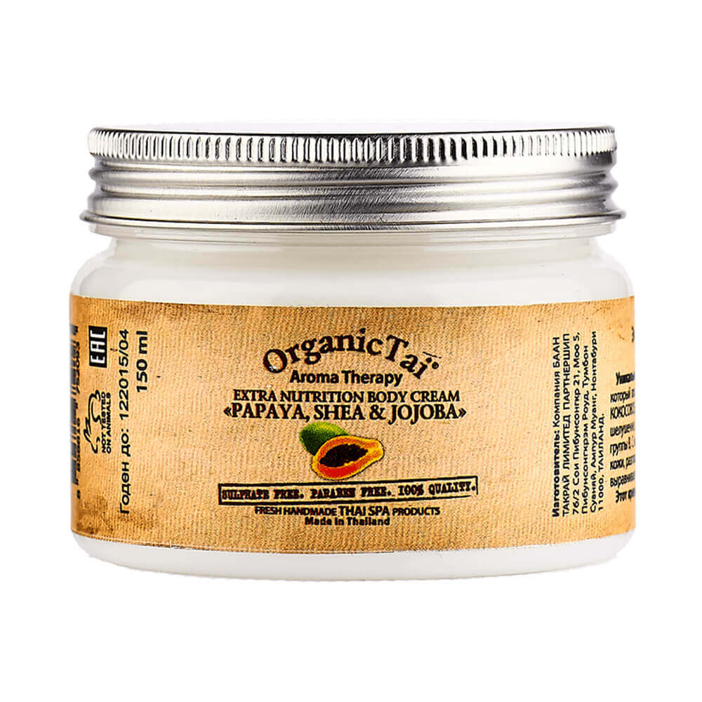 

Экстрапитательный крем для тела с папайей, маслом ши и жожоба Organic Tai Extra Nutrition Body Cream