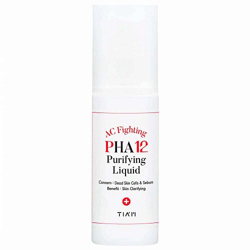 Пилинг-эссенция с PHA-кислотой и чайным деревом TIAM AC Fighting PHA 12 Purifying Liquid