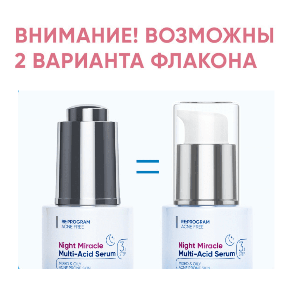 Ночная мультикислотная сыворотка для проблемной кожи ICON SKIN Night Miracle Multi-Acid Serum