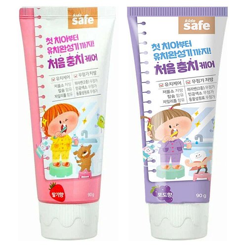Детская зубная паста с низким содержанием фтора Lion Kids Safe Toothpaste