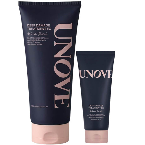 Протеиновая маска для волос с цветочно-древесным ароматом Unove Deep Damage Treatment EX Warm Petals