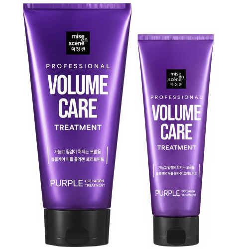 Увлажняющий кондиционер с коллагеном Mise en Scene Volume Care Purple Collagen Treatment
