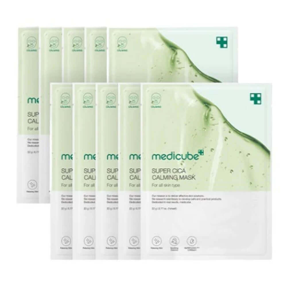 КОРОБКА Ультратонкая тканевая маска с центеллой medicube Super Cica Calming Mask