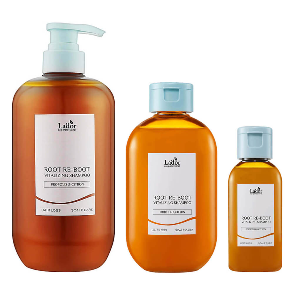 Шампунь для сухой кожи головы с прополисом Lador Root Re-Boot Vitalizing Shampoo Propolis & Citron