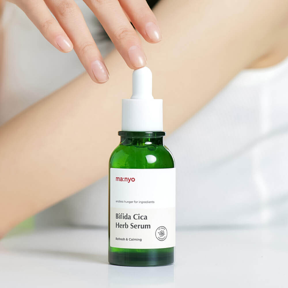 Успокаивающая сыворотка против воспалений Manyo Bifida Cica Herb Serum