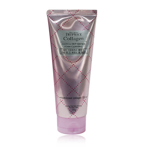 Пенка для умывания с коллагеном Deoproce Cleanbello Collagen Clean and Deep Essence Foam Cleansing