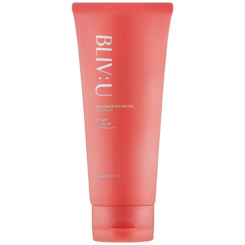 Коллагеновая пенка для умывания с пептидами BLIV:U Collagen Bouncing Cleanser