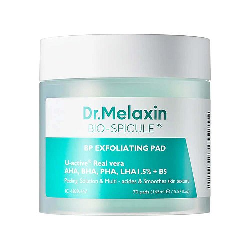 Пилинг-пэды для сужения пор с биоспикулами Dr.Melaxin BP Exfoliating Pad