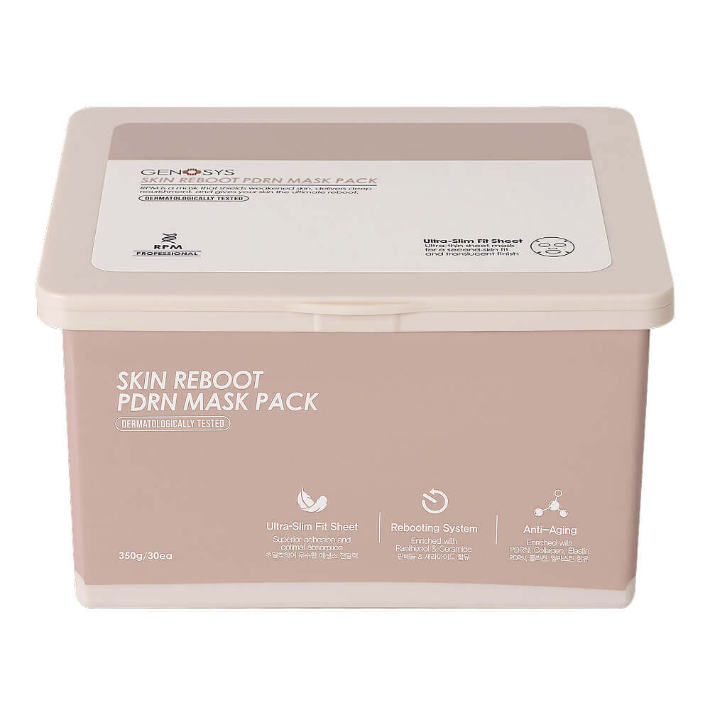 Набор антивозрастных тканевых масок с ПДРН Genosys Skin Reboot PDRN Mask Pack