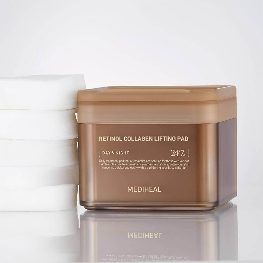 Разглаживающие тонер-пэды с ретинолом и коллагеном Mediheal Retinol Collagen Lifting Pad