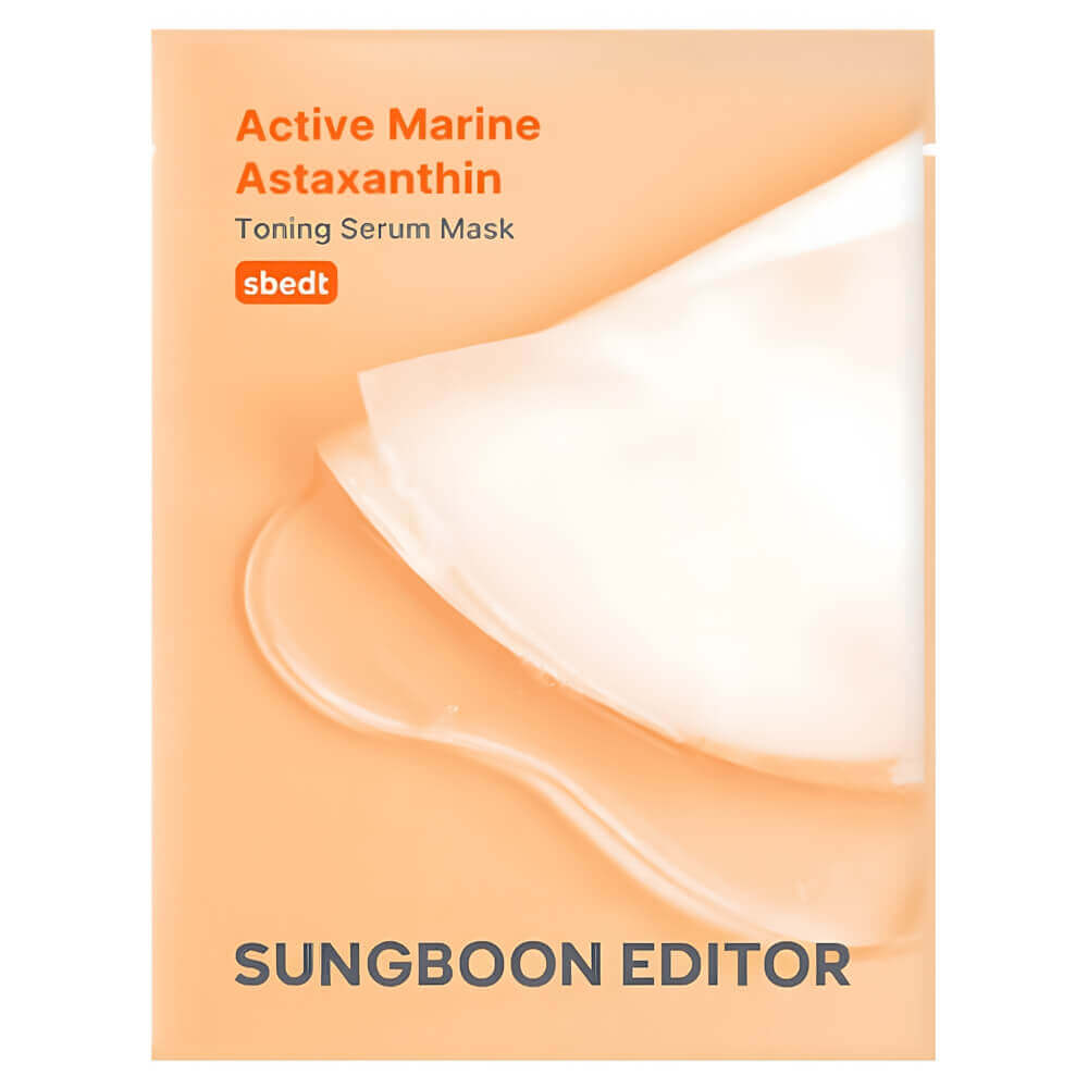 

Тканевая маска против пигментации Sungboon Editor Active Marine Astaxanthin Toning Serum Mask