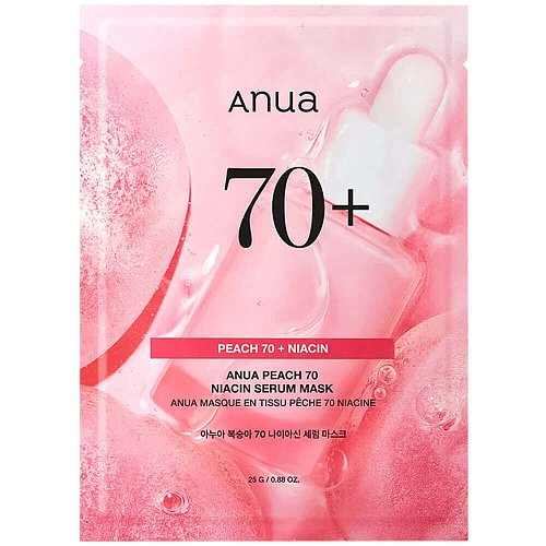 Тканевая маска с персиком для сияния кожи Anua Peach 70% Niacin Serum Mask