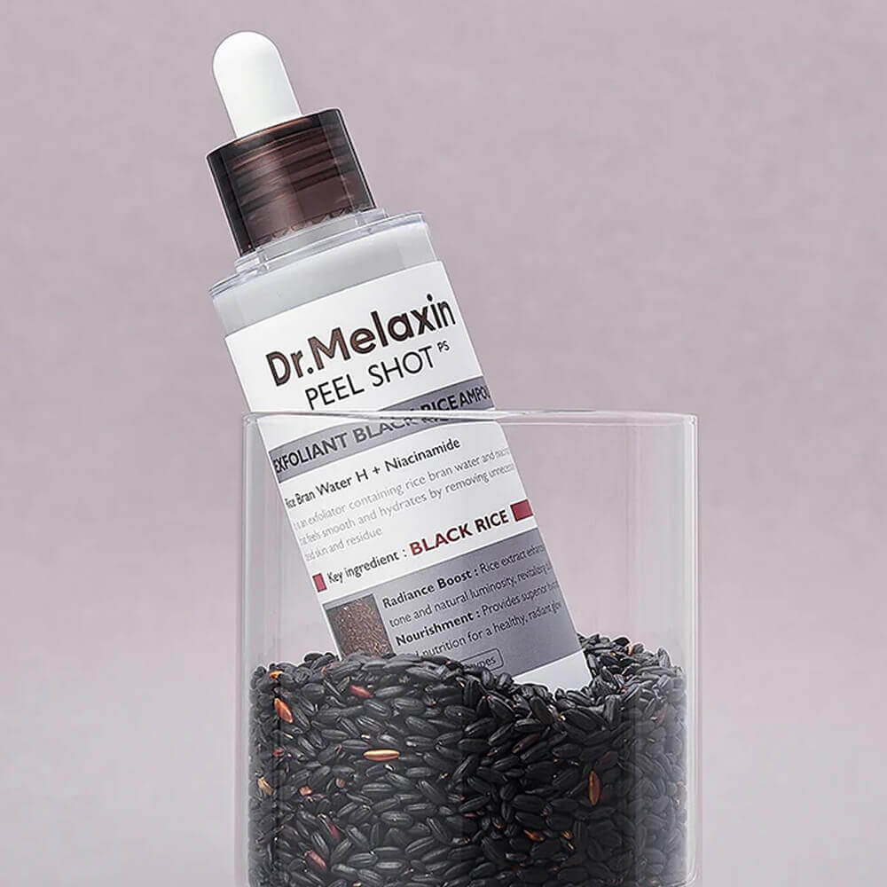 Пилинг сыворотка против чёрных точек Dr.Melaxin Peel Shot Exfoliating Black Rice Ampoule