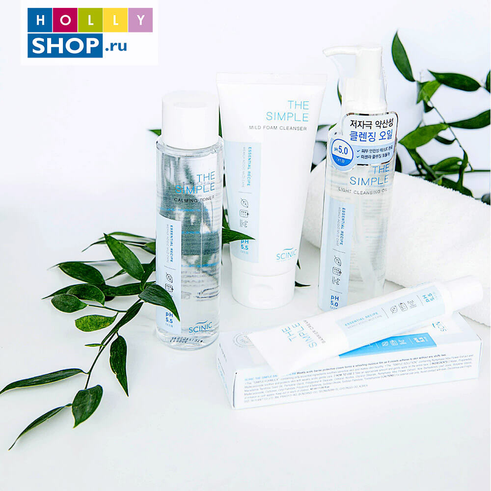 Пенка для очищения чувствительной кожи Scinic The Simple Mild Foam Cleanser