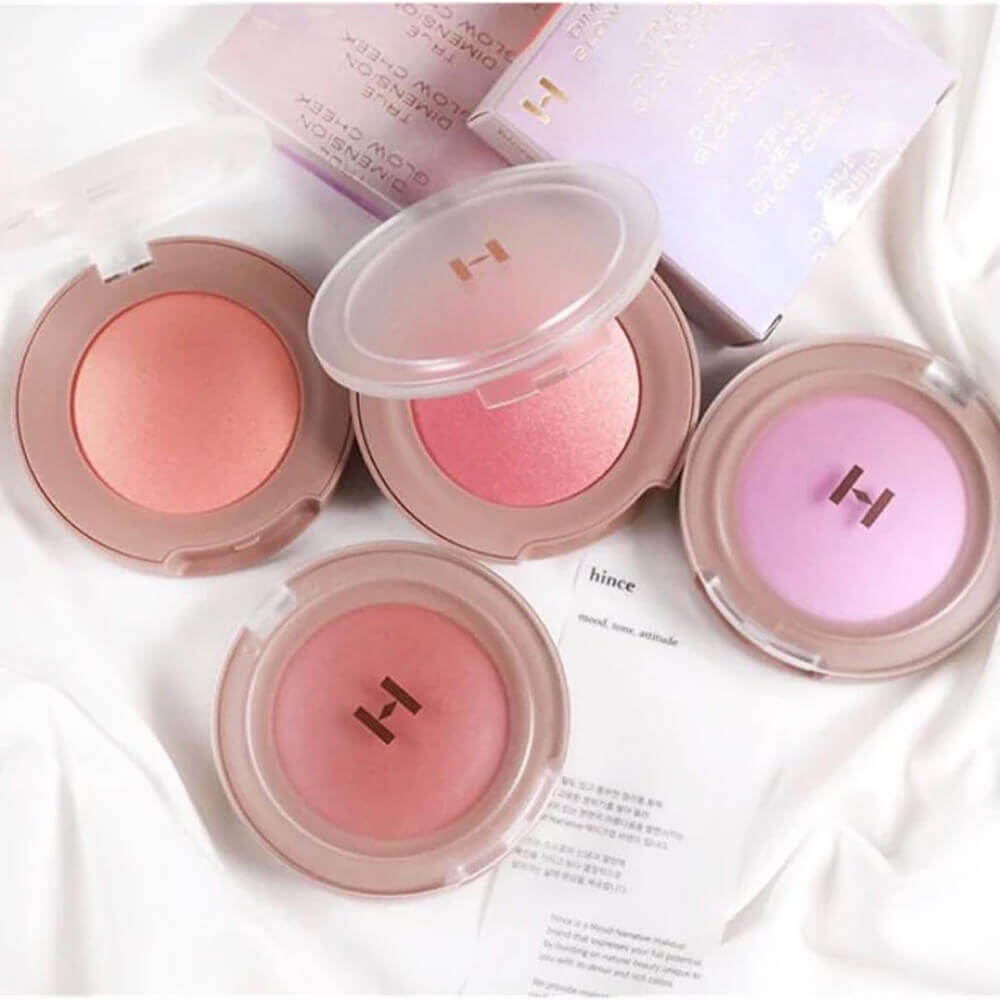 Тающие румяна с влажным мерцанием hince True Dimension Glow Cheek