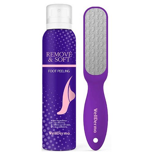Пилинг-набор для мягких пяточек WellDerma Remove & Soft Foot Peeling