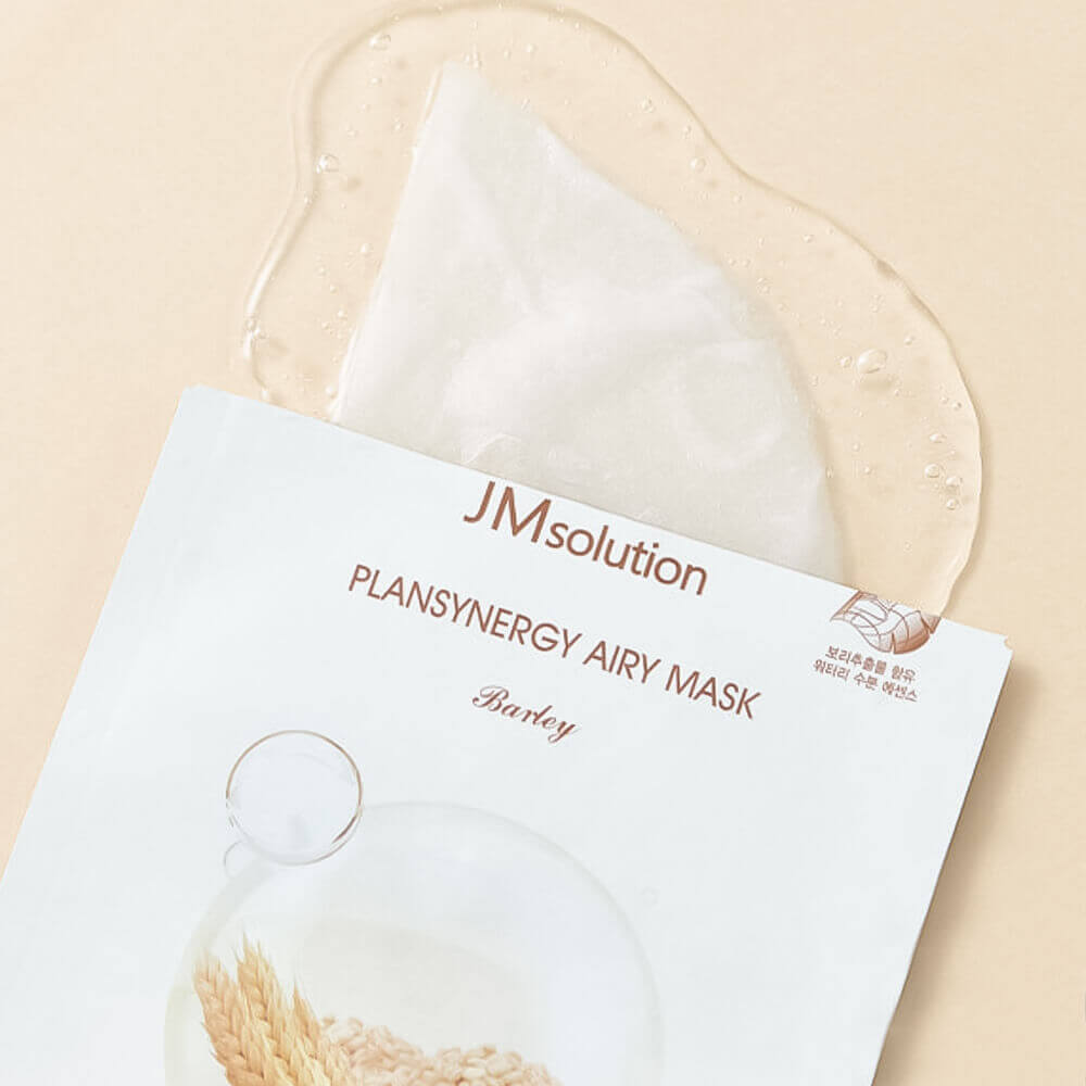 Очищающая тканевая маска с ячменём JMsolution Plansynergy Airy Mask Barley