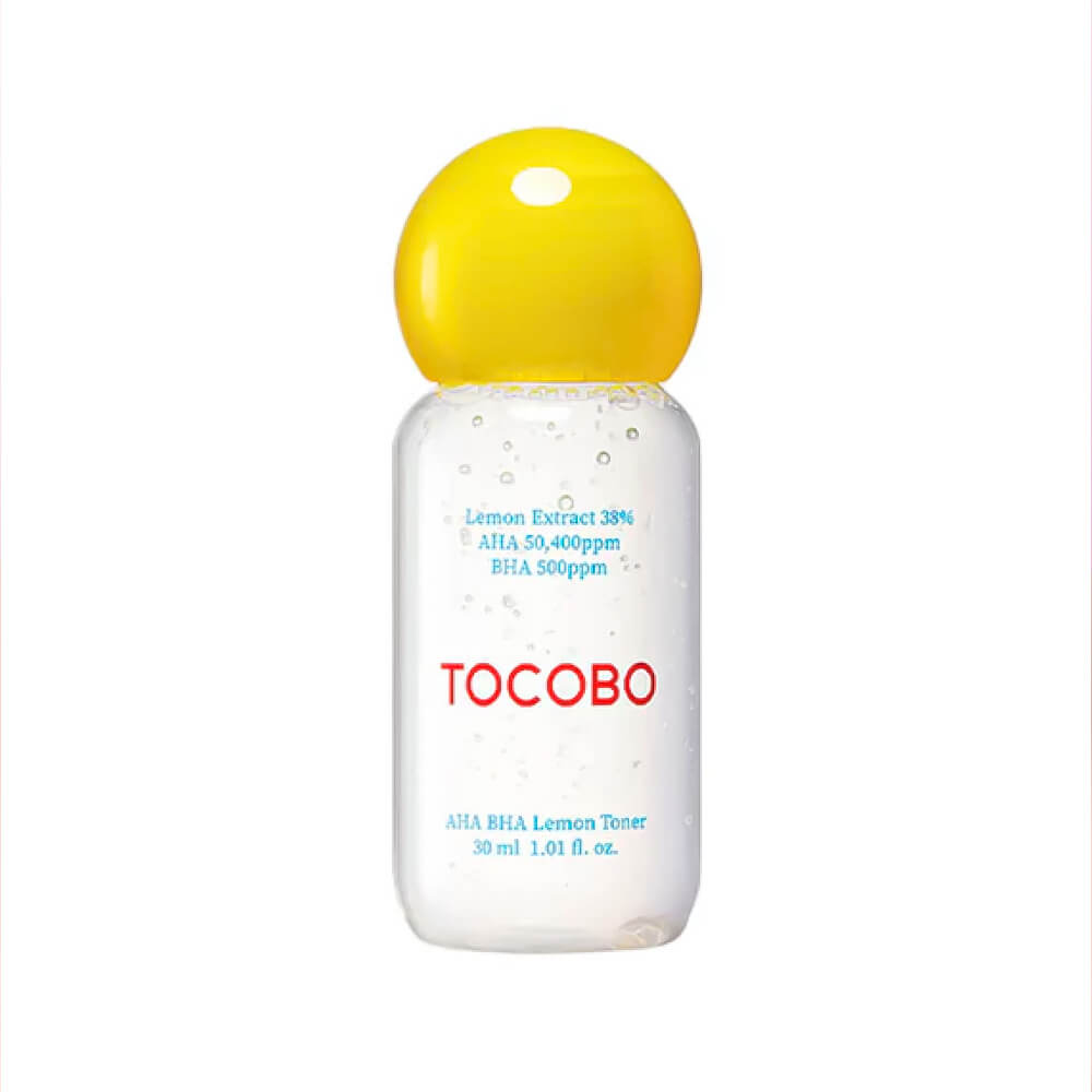 Миниатюра отшелушивающего тоника с кислотами и лимоном Tocobo AHA BHA Lemon Toner