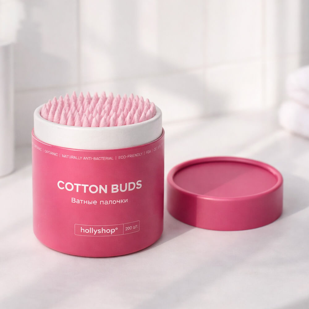 Бамбуковые ватные палочки hollyshop Cotton Buds
