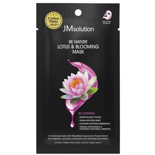 Тканевая маска с экстрактом лотоса JMsolution Be Nature Lotus & Blooming Mask