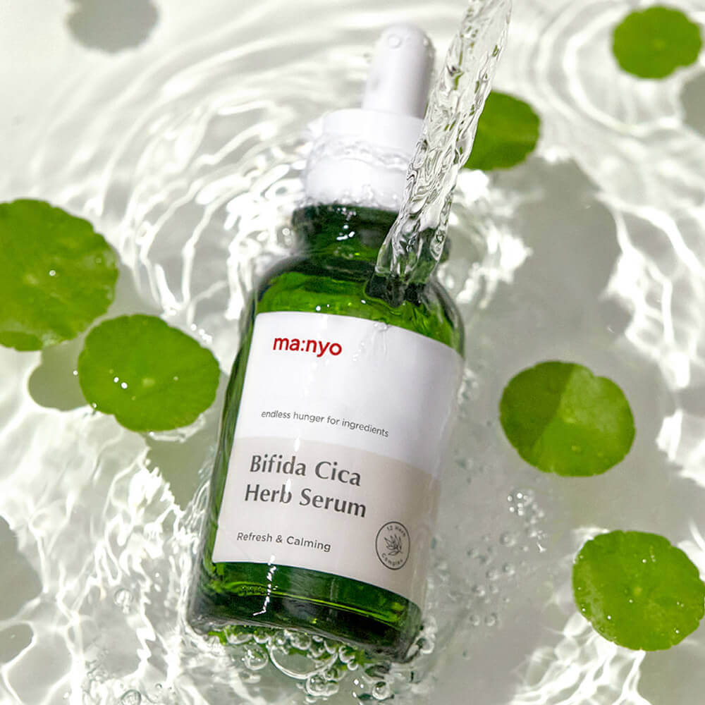 Успокаивающая сыворотка против воспалений Manyo Bifida Cica Herb Serum