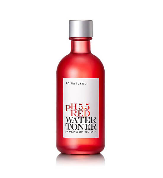 

Слабокислотный успокаивающий тонер So Natural 5.5 Red Water Toner 130 мл