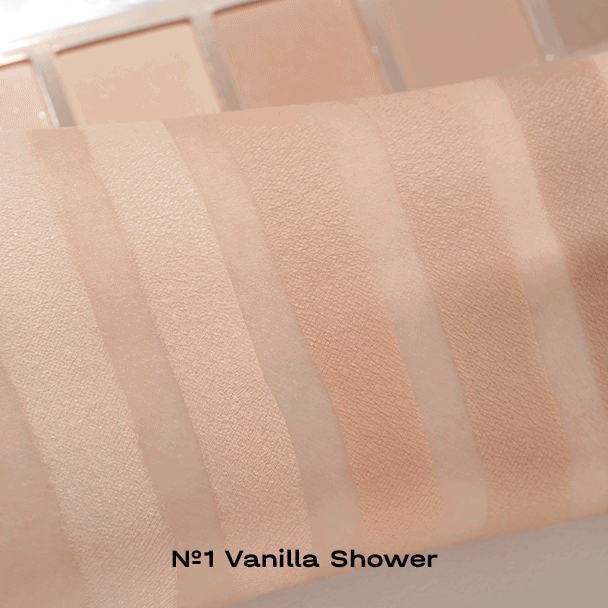 Компактная нюдовая палетка теней для век Unleashia Mood Shower Face Palette