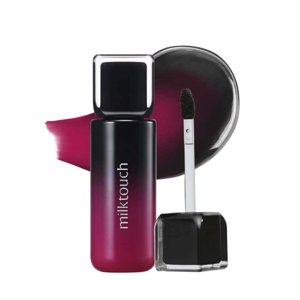 Водостойкий тинт для губ Milk Touch Black Peel Off Lip Tattoo 01 Black Cherry