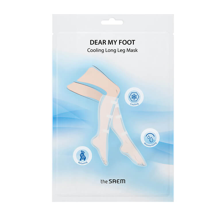 

Охлаждающие маска-гольфы для ног The Saem Dear My Foot Cooling Long Leg Mask