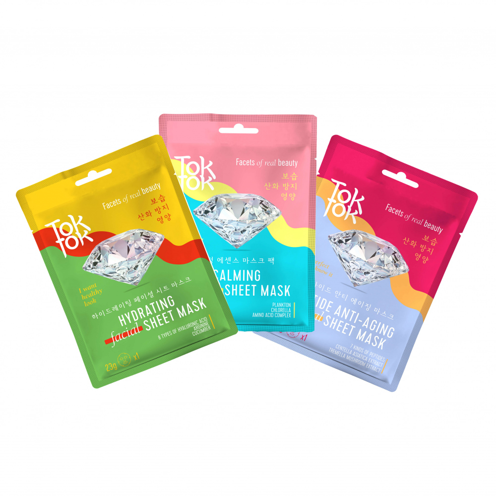 Тканевые маски для лица TokTok Facial Sheet Mask