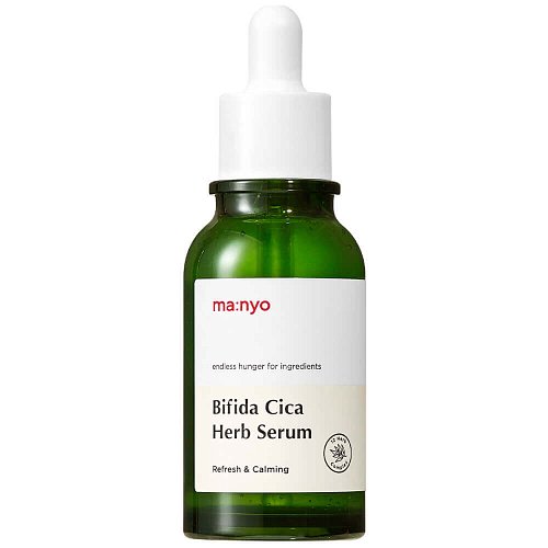 Успокаивающая сыворотка против воспалений Manyo Bifida Cica Herb Serum