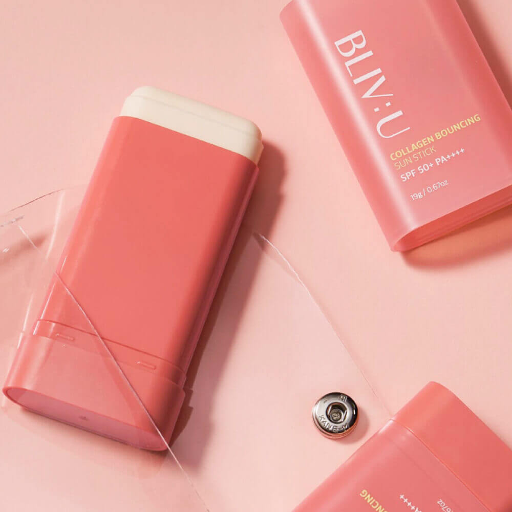 Коллагеновый солнцезащитный стик с пептидами BLIV:U Collagen Bouncing Sun Stick SPF50+ PA++++