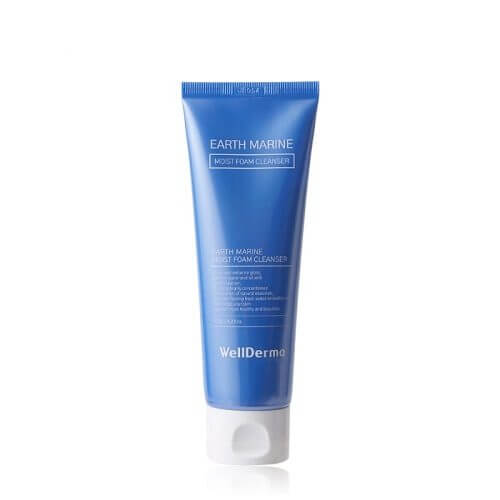 Пенка для умывания с морскими минералами WellDerma Earth Marine Moist Foam Cleanser
