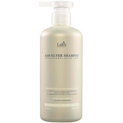 Увлажняющий оттеночный шампунь для светлых волос Lador Ash Silver Shampoo