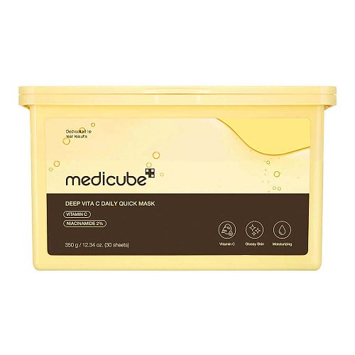 Набор осветляющих масок с витамином С medicube Deep Vita C Daily Quick Mask