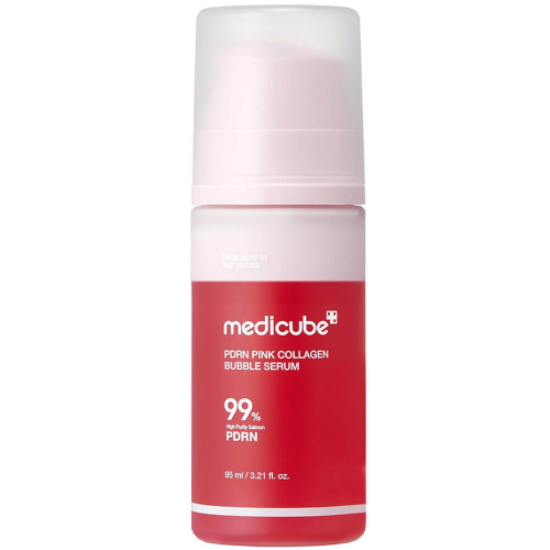 Пузырьковая сыворотка с коллагеном и ПДРН medicube PDRN Pink Collagen Bubble Serum
