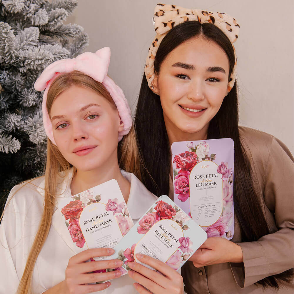 Маска-носочки для ног Koelf Koelf Rose Petal Satin Heel Mask