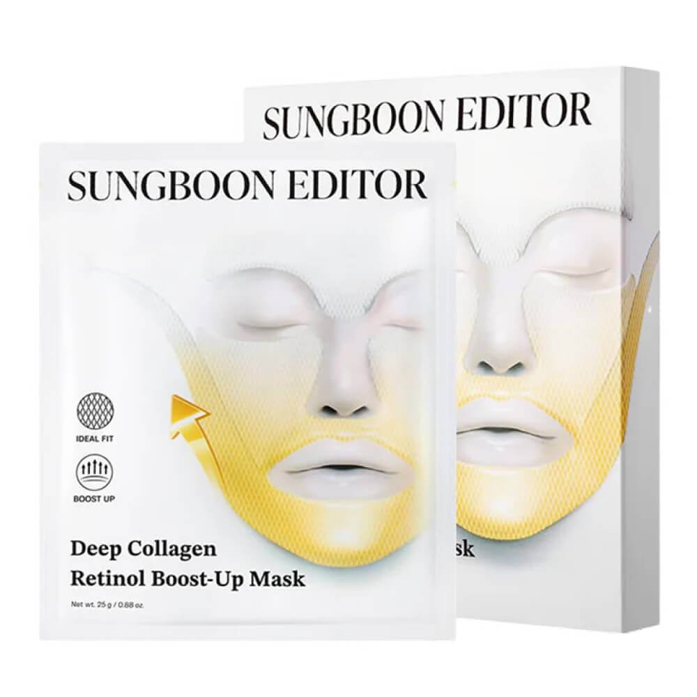 КОРОБКА Гидрогелевая маска с ретинолом Sungboon Editor Deep Collagen Retinol Boost Up Mask