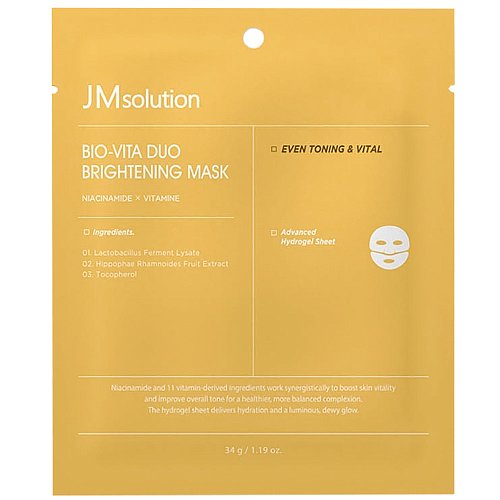 Тающая гидрогелевая маска с ниацинамидом JMsolution Bio-Vita Duo Brightening Mask