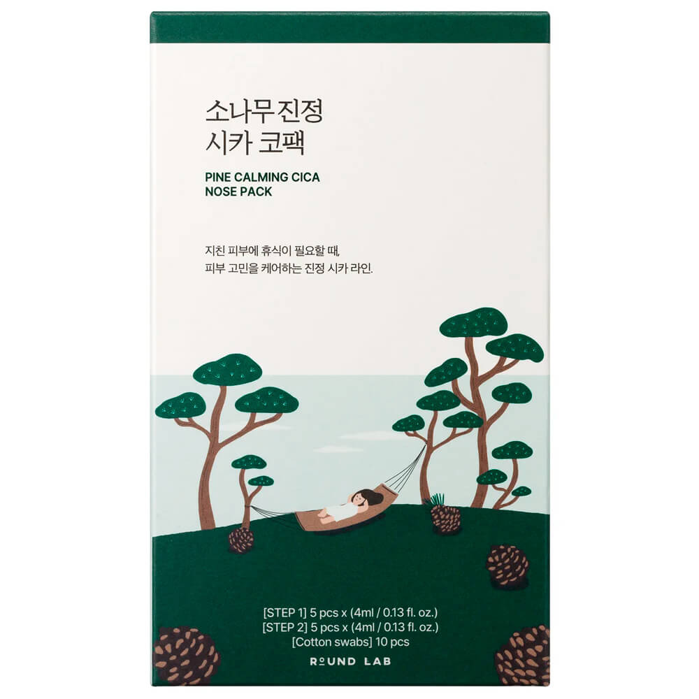 

Локальная маска от чёрных точек Round Lab Pine Calming Cica Nose Pack