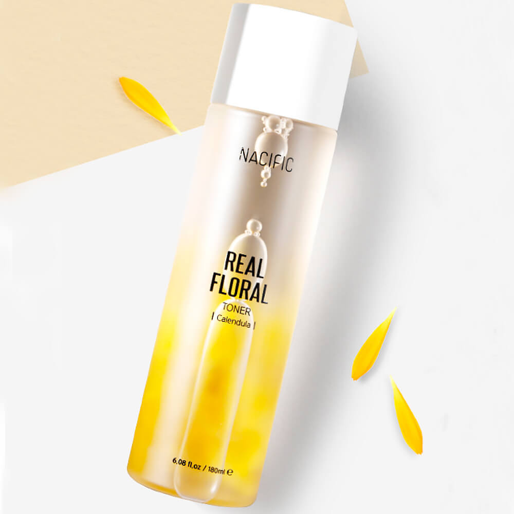 Тонер с лепестками календулы для чувствительной кожи NACIFIC Real Floral Toner Calendula 