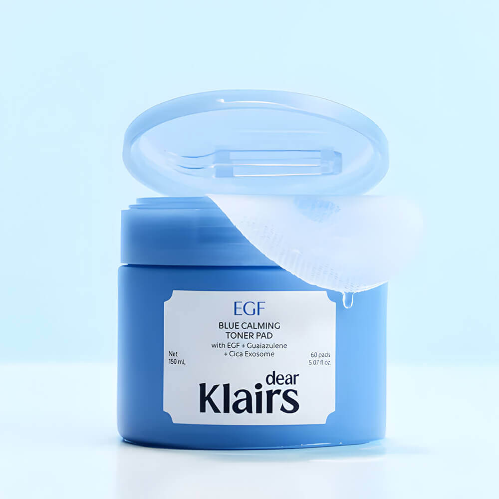 Успокаивающие пэды Dear, Klairs EGF Blue Calming Toner Pad