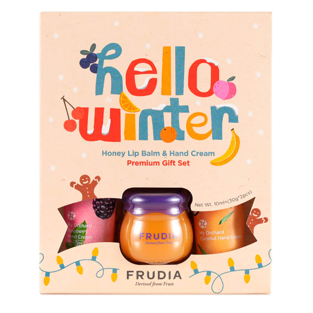 Подарочный набор Frudia Hello Winter Honey Lip Balm & Hand Cream Gift Set №2