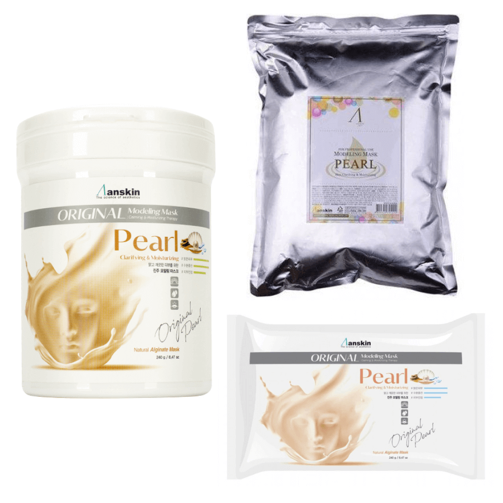 Осветляющая альгинатная маска с жемчужной пудрой Anskin Pearl Modeling Mask