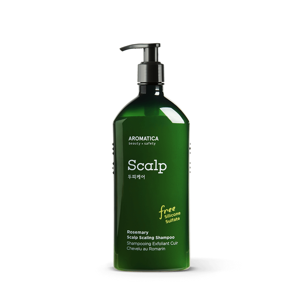 Бессульфатный укрепляющий шампунь с розмарином AROMATICA Rosemary Scalp Scaling Shampoo 400 мл