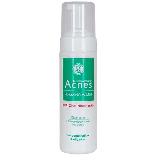 Кислородная очищающая пенка для проблемной кожи Mentholatum Acne Foaming Wash